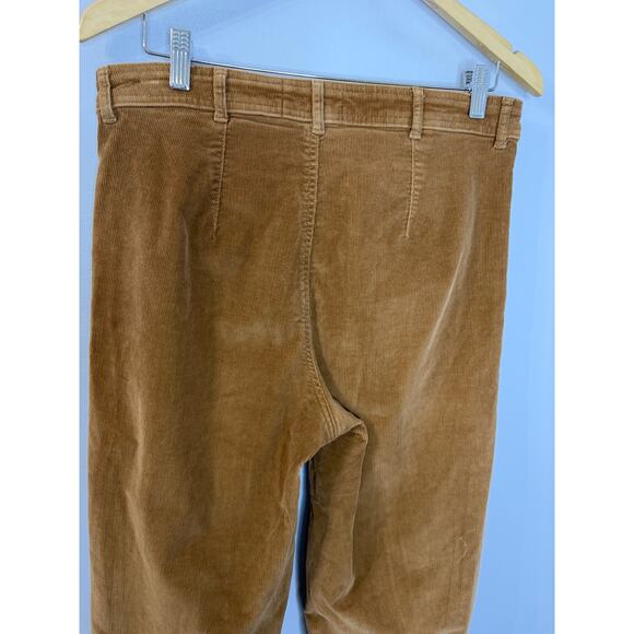 EVERLANE The Corduroy Wide Leg High rise Pant Caramel Toasted Coconut Sz 10 - Picture 4 of 11
